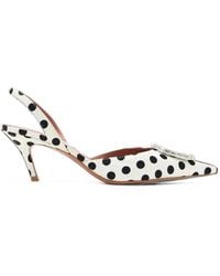 AMINA MUADDI - Camelia Polka-Dot Slingback Pumps - Lyst