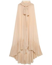 Blumarine - Hooded Cape Dress - Lyst