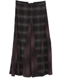 Our Legacy - Rebel Check Maxi Skirt - Lyst