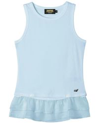 Mini Cream - Ruffled Sleeveless Top - Lyst