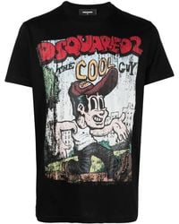 DSquared² - Cigarette Jersey T-Shirt - Lyst