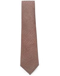 Tombolini - Geometric-Print Pointed-Tip Tie - Lyst