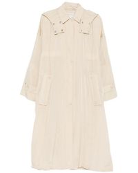 Sportmax - Buttoned Hooded Coat - Lyst