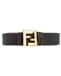 Fendi - Reversible Ff-Logo Leather Belt - Lyst