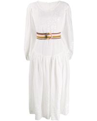 Zimmermann Midi-jurk Met Applicatie - Wit