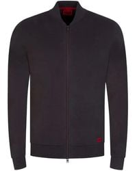 HUGO - Zip-Up Sweater - Lyst