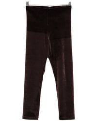 ANDAMANE - New Holly Velvet Cropped Trousers - Lyst