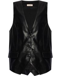 The Mannei - Isere Leather Waistcoat - Lyst