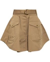 Zimmermann - Clash Drill Utility Mini Skirt - Lyst
