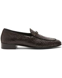 Giuseppe Zanotti - Rudolph Embossed Leather Loafers - Lyst