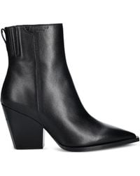 AllSaints - Rizzo Pointed-Toe Zip-Fastening Boots - Lyst