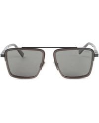 ZEGNA - Double-Bridge Square-Frame Sunglasses - Lyst
