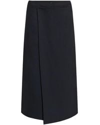 Fabiana Filippi - Pleat-Detail Midi Skirt - Lyst