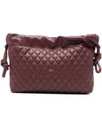 N°21 - Eva Quilted Knot Clutch Bag - Lyst