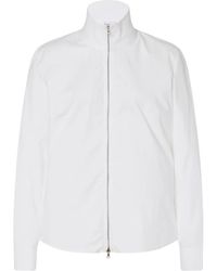 Rosetta Getty - High-Neck Zip-Up Shirt - Lyst