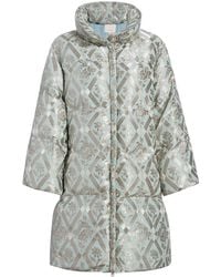 Cinq À Sept - Diamond Floral Hallie Puffer Coat - Lyst