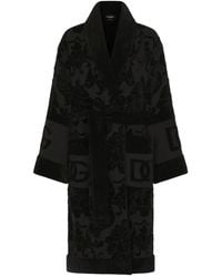 Dolce & Gabbana - Bath Robe In Terry Cotton Jacquard - Lyst
