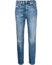DIESEL - D-Joy High-Waisted Straight Jeans - Lyst