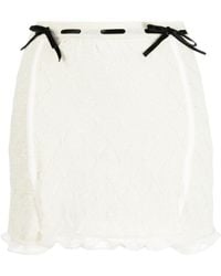 Cormio - Pointelle-knit Mini Skirt - Lyst