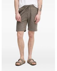 Lindbergh - Checkerboard-Pattern Drawstring Shorts - Lyst