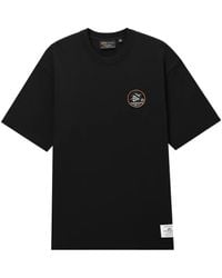 Alpha Industries - Katoenen T-Shirt Met Doodskoppatch - Lyst