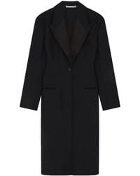 Stella McCartney - Single-Breasted Corset-Style Wool Coat - Lyst