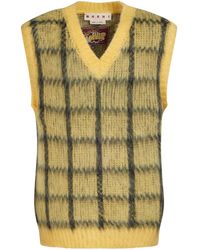 Marni - Checked Sleeveless Vest - Lyst