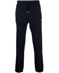 Fred Perry - Logo-embroidered Cotton Track Pants - Lyst