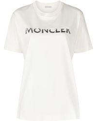 Moncler - T-shirt con paillettes - Lyst