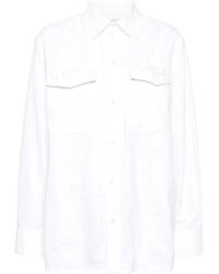 Marine Serre - Upcycled Twin Pocket Shirt - Lyst