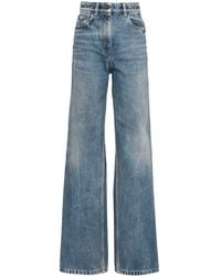 Prada - Gerade High-Rise-Jeans - Lyst