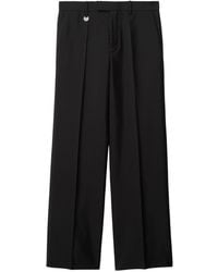 Burberry - Wool And Silk Blend Trousers - Lyst