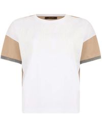 Moorer - T-Shirt Mit Logo-Print - Lyst