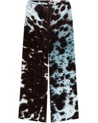Dries Van Noten - Pantalones con estampado de piel de vaca - Lyst