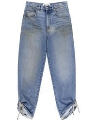 Area - Crystal-Knot Jeans - Lyst