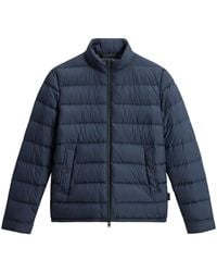 Woolrich - Logo-Print Padded Jacket - Lyst