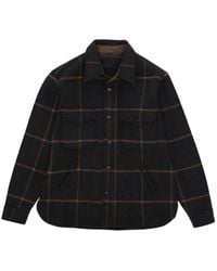 Fortela - Ringo Check-Wool Shirt Jacket - Lyst