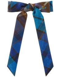 Vivienne Westwood - Flyes Tartan Bow Hair Clip - Lyst