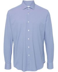 Xacus - Checked Long-sleeve Shirt - Lyst