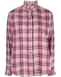 Isabel Marant - Saoli Checked Cotton-blend Shirt - Lyst