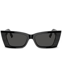 Jimmy Choo - Ribbed Geometric Sunglasses - Lyst