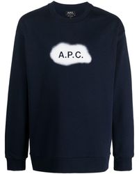 A.P.C. - ロゴ スウェットシャツ - Lyst