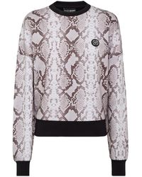 Philipp Plein - Sudadera Con Estampado De Piel De Pitón - Lyst