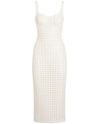 Dolce & Gabbana - Crochet Bustier Dress - Lyst