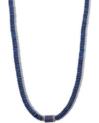 Luis Morais - 14Kt Beaded Lapis Lazuli Choker Necklace - Lyst