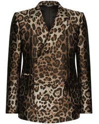 Dolce & Gabbana - Sicilia-Fit Double-Breasted Jacquard Suit - Lyst