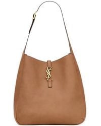 Saint Laurent - Bolso De Hombro Le 5 À 7 Grande Con Placa Del Logo - Lyst