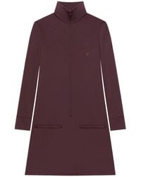 Courreges - Zipped Tracksuit Mini Dress - Lyst