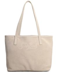 MC2 Saint Barth - City Logo-Debossed Suede Tote Bag - Lyst