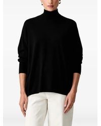 Trussardi - High-Neck Embroidered-Logo Sweater - Lyst